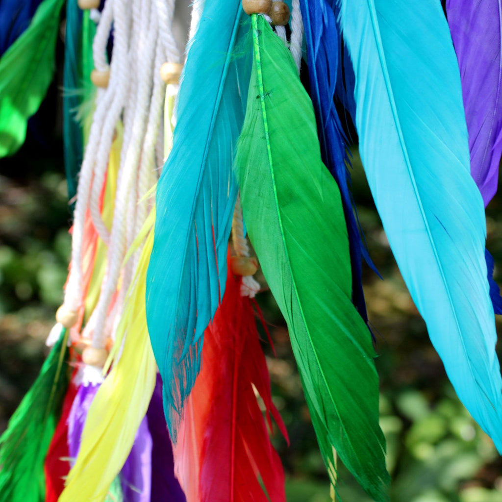 Pyramid Dream Catcher ~ Rainbow
