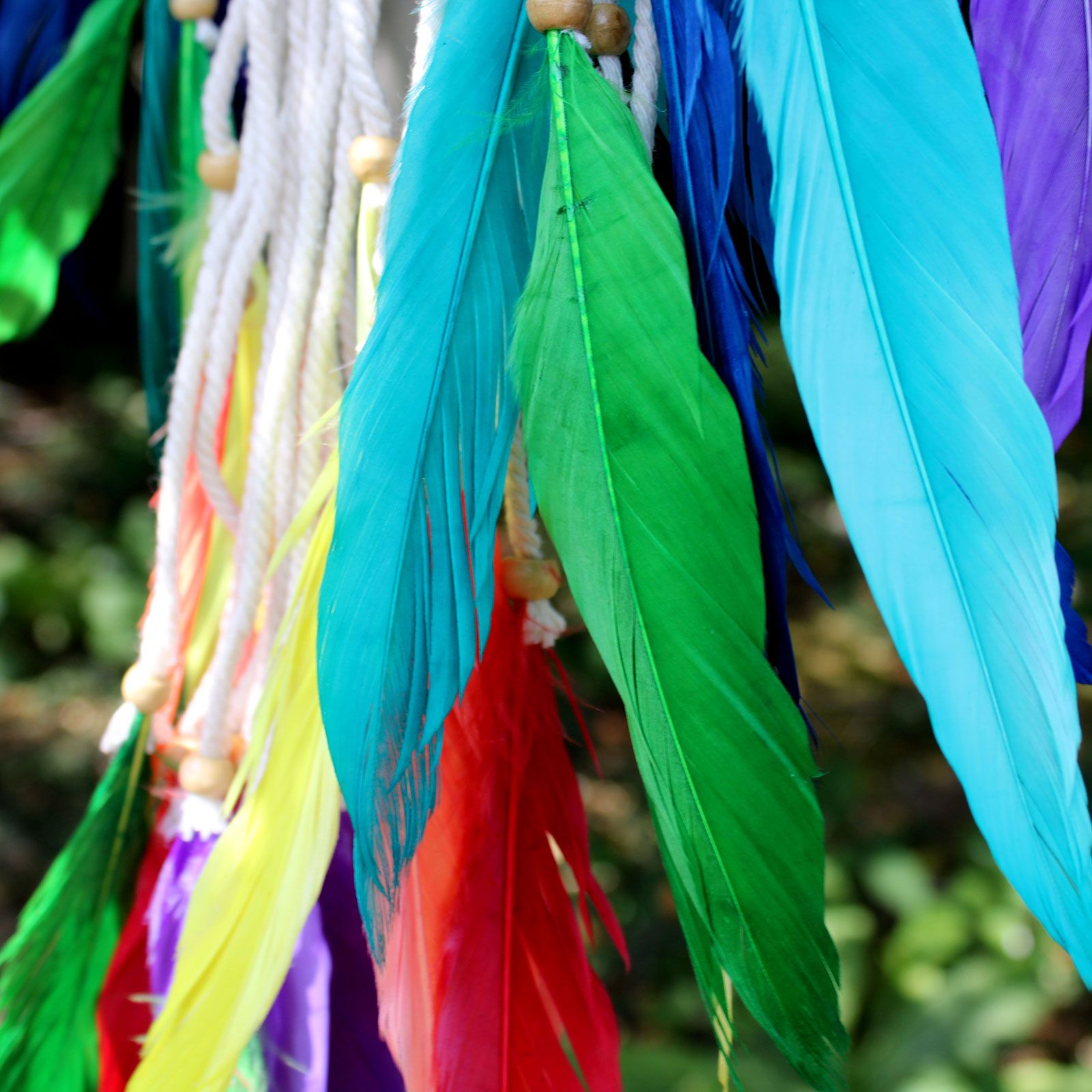 Pyramid Dream Catcher ~ Rainbow