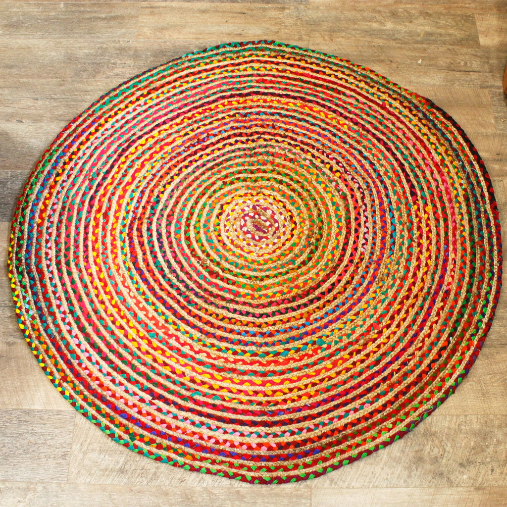 Ancient Wisdom Jute Rug ~ Round 150cms