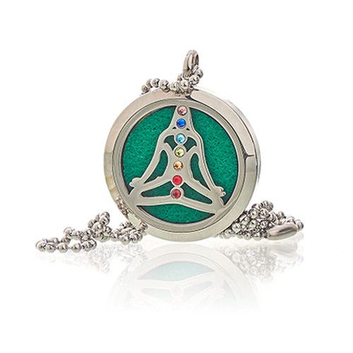 Yoga Chakra Aromatherapy Necklace ~30mm