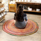 Ancient Wisdom Jute Rug ~ Round 150cms