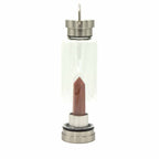 Invigorating Red Jasper Crystal Infused Glass Water Bottle