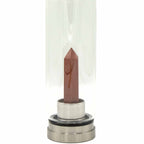 Invigorating Red Jasper Crystal Infused Glass Water Bottle
