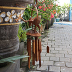 Bamboo Coconut Dragon Windchime