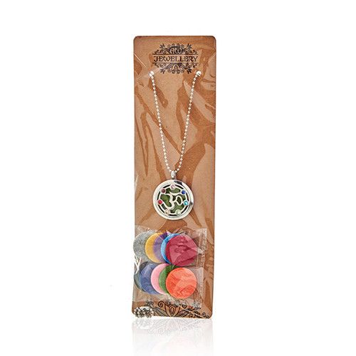 Yoga Chakra Aromatherapy Necklace ~30mm