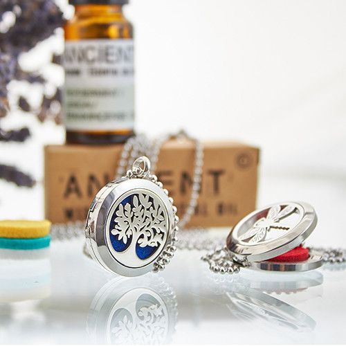 Yoga Chakra Aromatherapy Necklace ~30mm