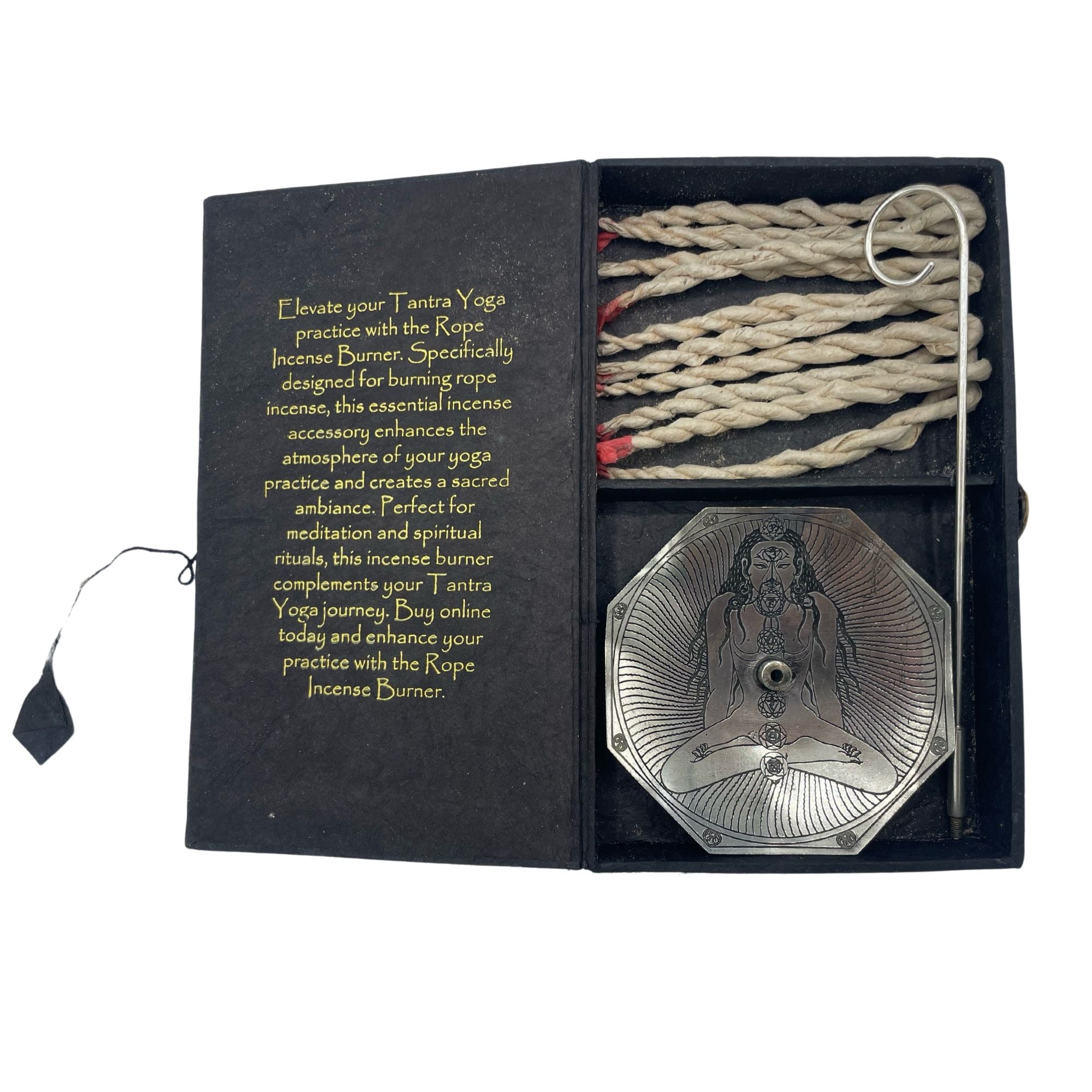 Tantra Yoga Rope Incense and Holder Set
