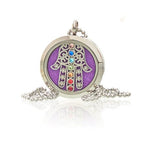 Hamsa Chakra Aromatherapy Necklace ~ 30mm