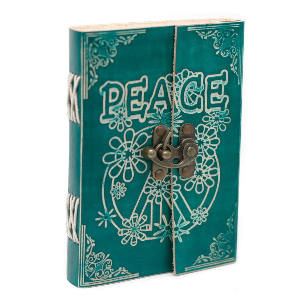 Green Peace Leather Notebook
