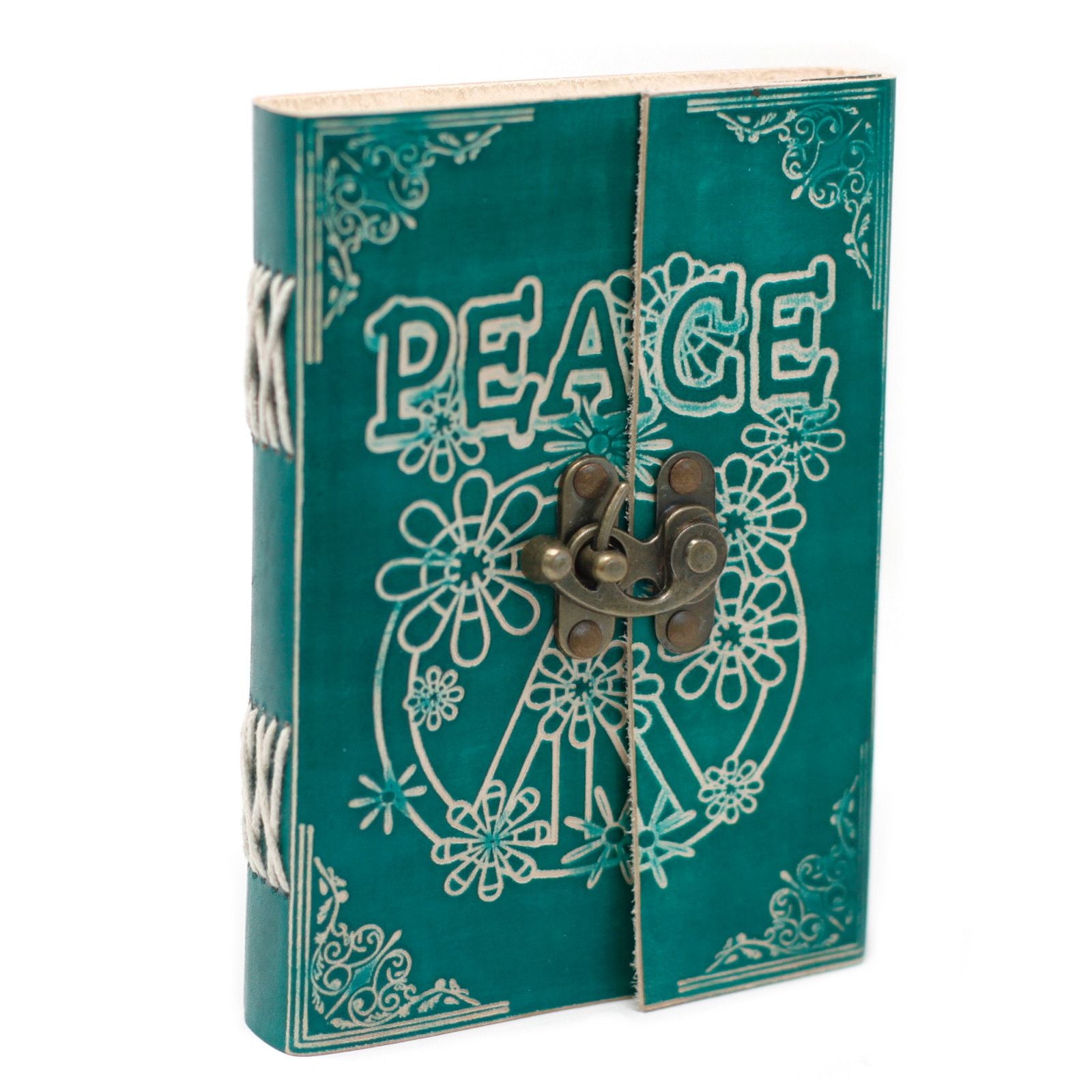 Green Peace Leather Notebook