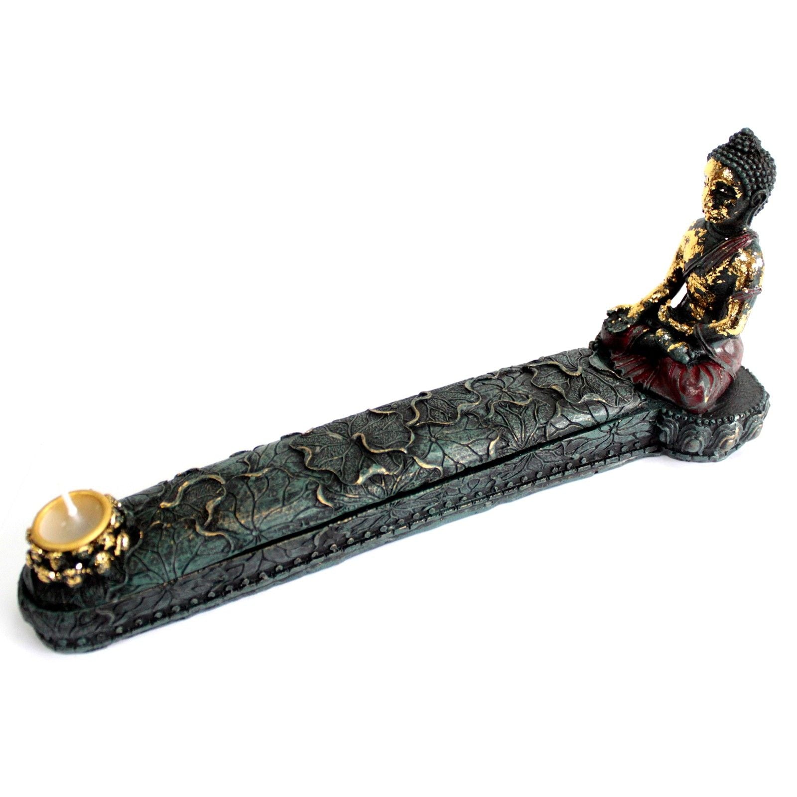Antique Buddha Incense Burner and Box