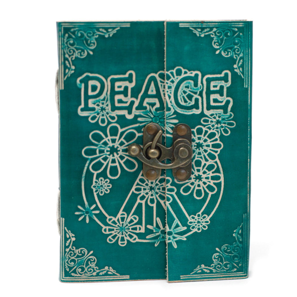 Green Peace Leather Notebook