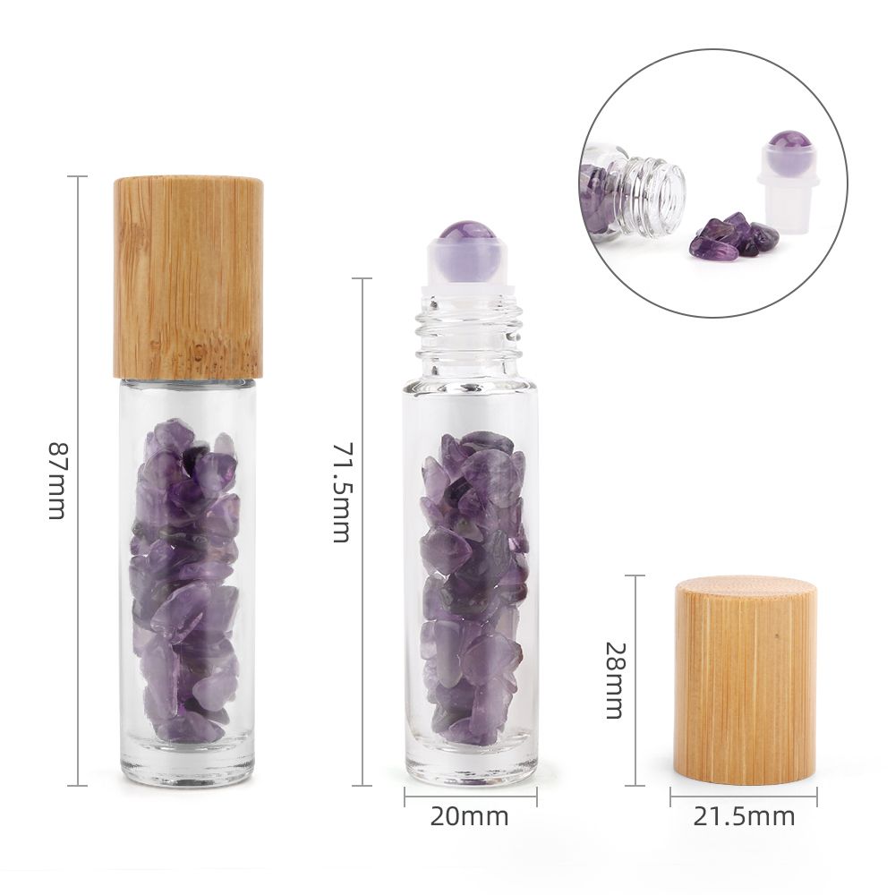 Amethyst ~ Empty Gemstone Roller Bottle