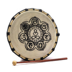 Chakra Flower Drum with Sticks ~ 25cm