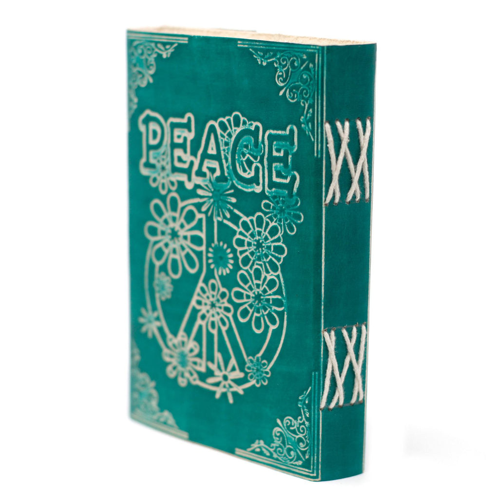 Green Peace Leather Notebook
