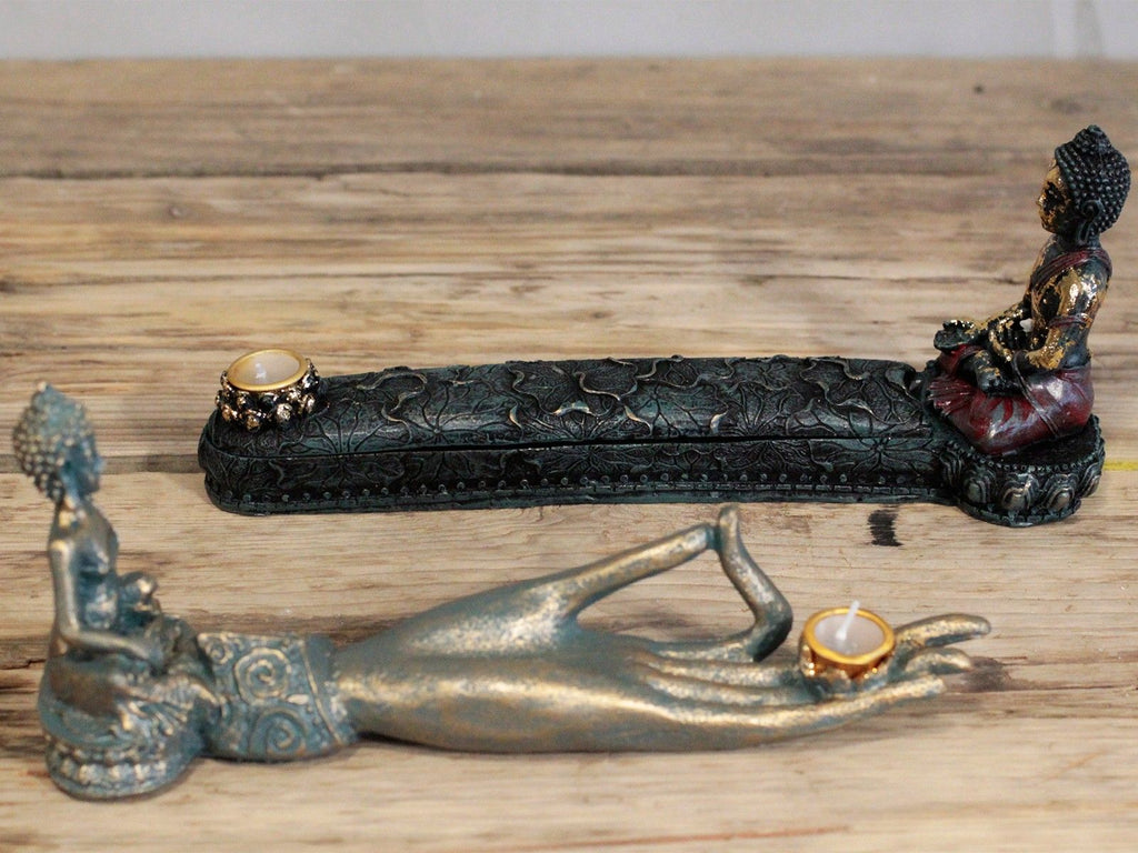Antique Buddha Incense Burner and Box