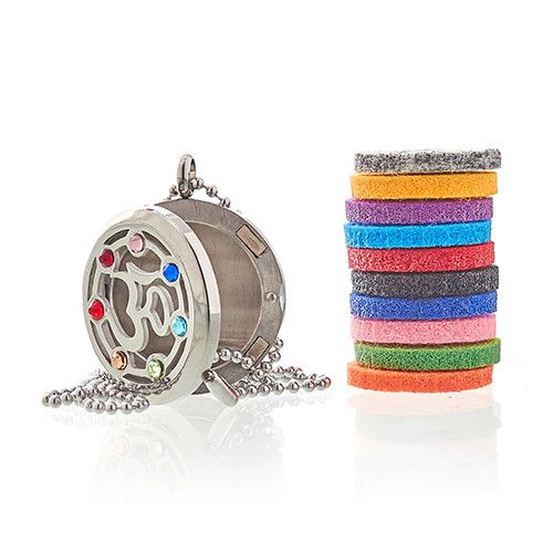 Om Chakra Aromatherapy Necklace ~ 30mm
