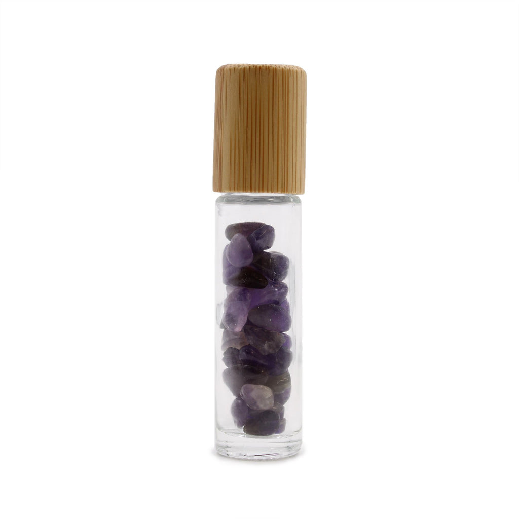 Amethyst ~ Empty Gemstone Roller Bottle