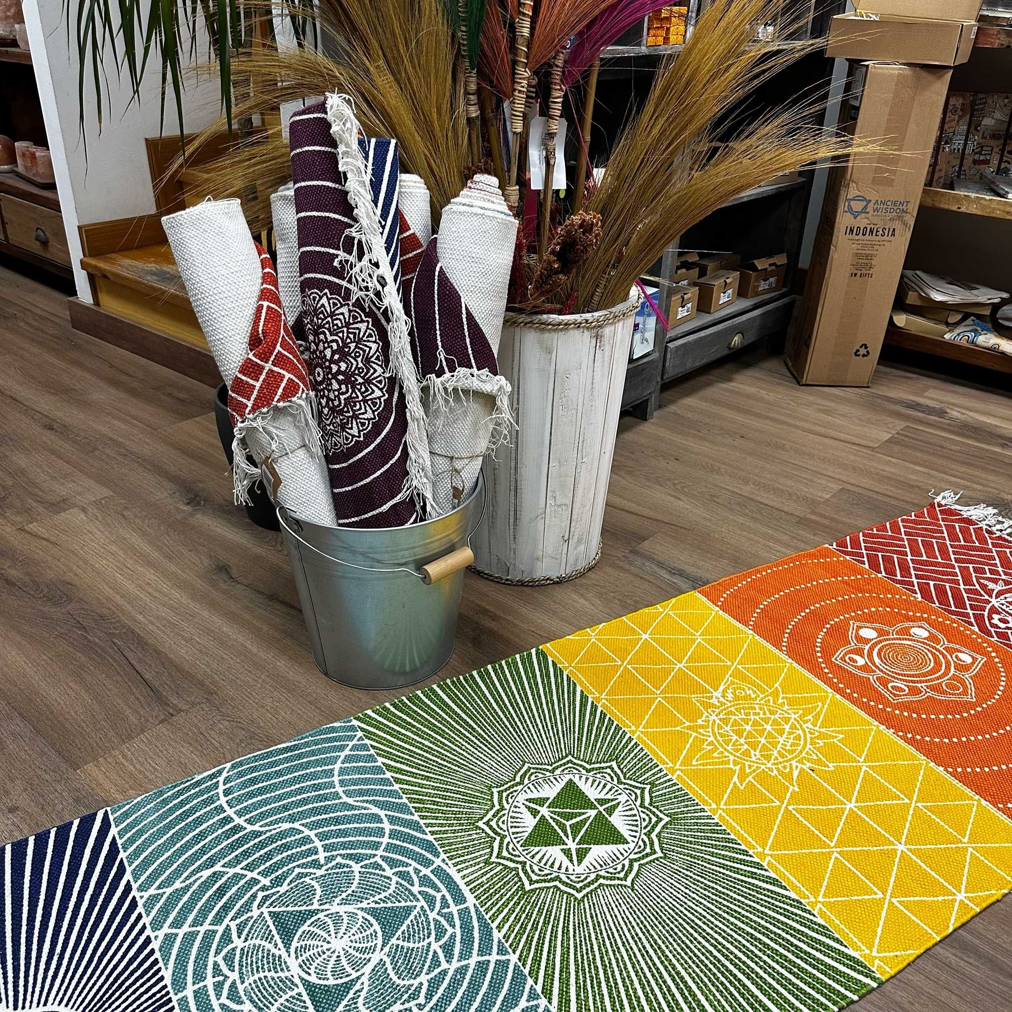 Ancient Wisdom Chakra Yoga Runner Rug