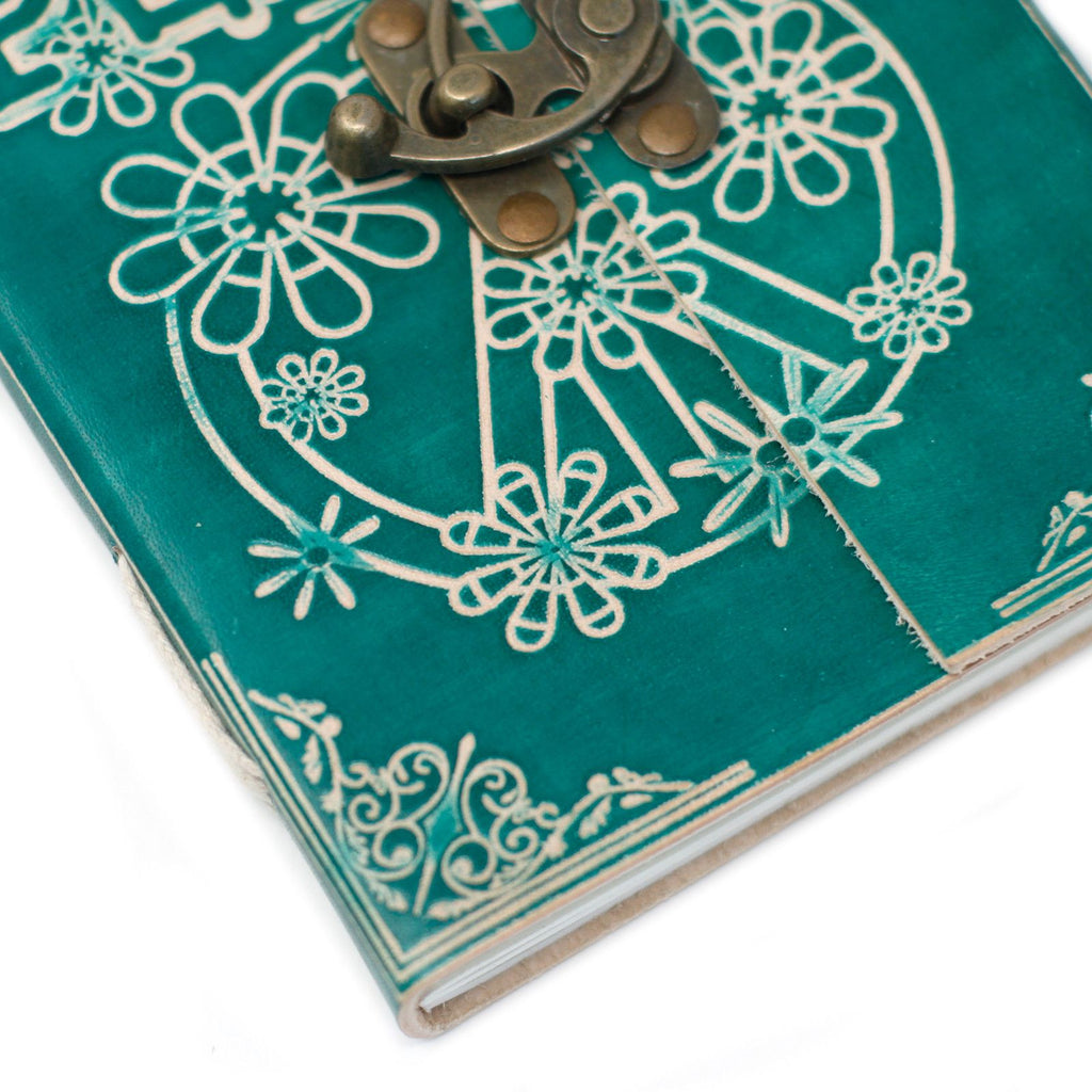 Green Peace Leather Notebook