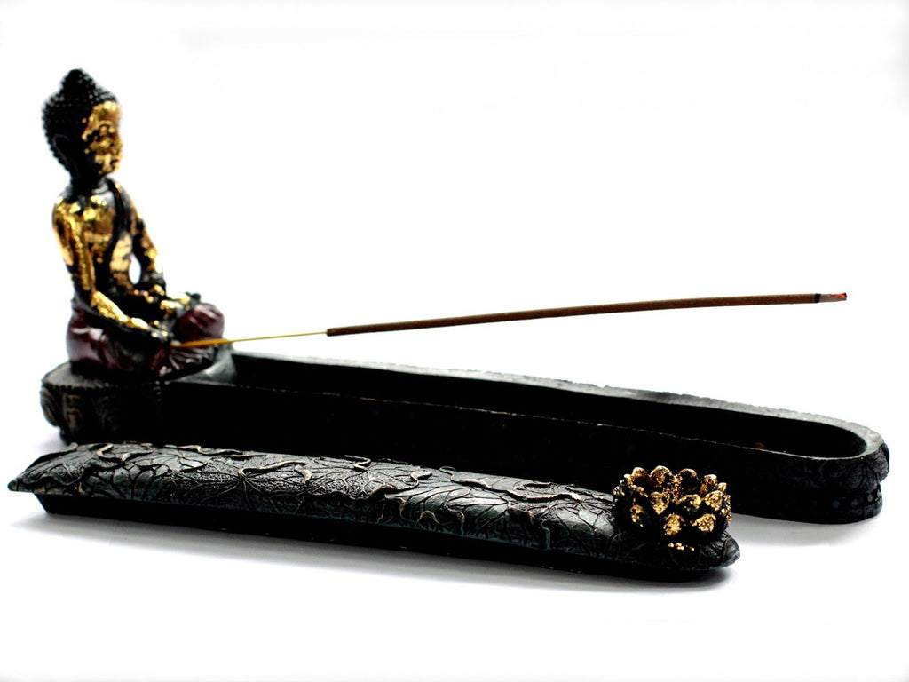 Antique Buddha Incense Burner and Box