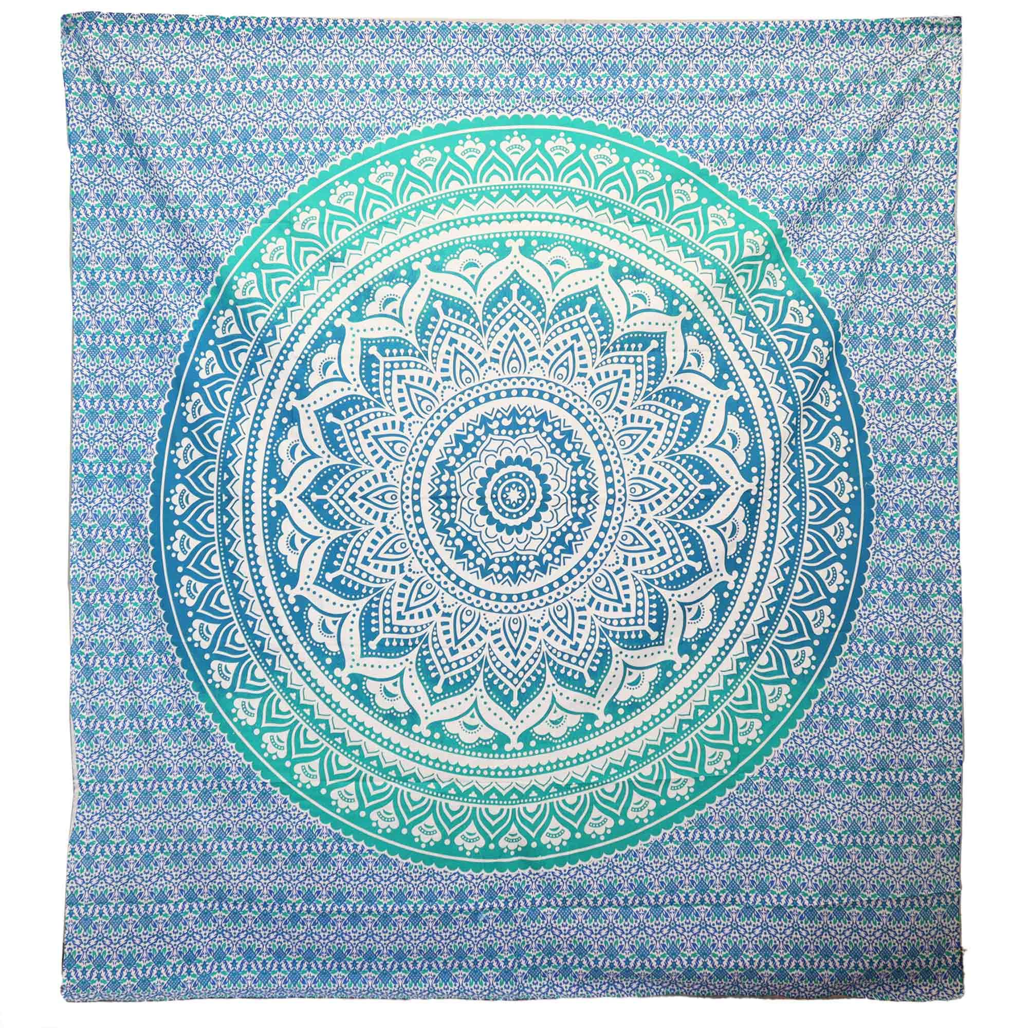 Umrao Mandala Green Wall Hanging/Beach Mat