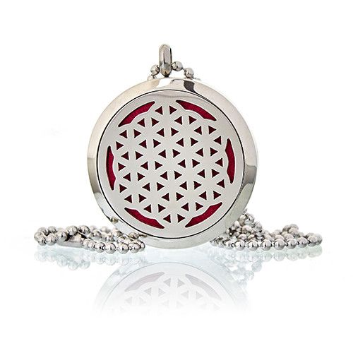 Flower of Life Aromatherapy Diffuser Necklace ~ 30mm