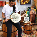 Shamanic Hamsa Drum with Two Sticks ~ 30cm