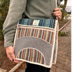 Handmade Nepalese Hemp Laptop Messenger Bag