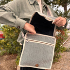 Handmade Nepalese Hemp Laptop Messenger Bag